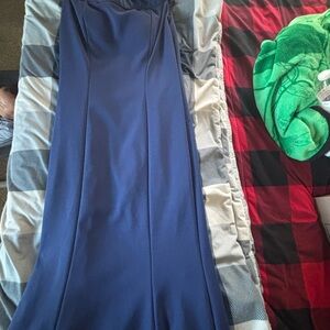 Elegant Blue Women's Dress